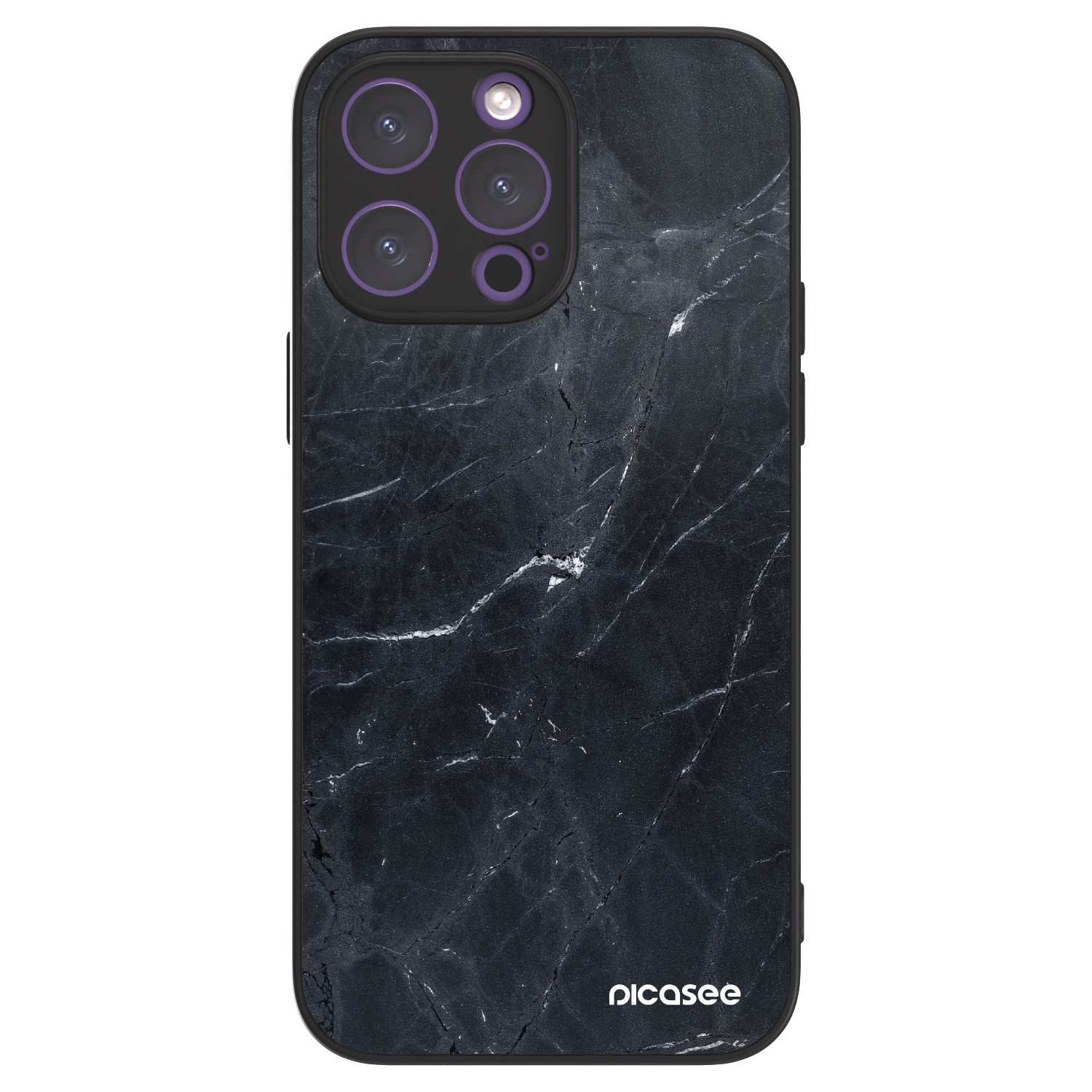 Picasee ULTIMATE CASE MagSafe für Apple iPhone 14 Pro Max - Black marble