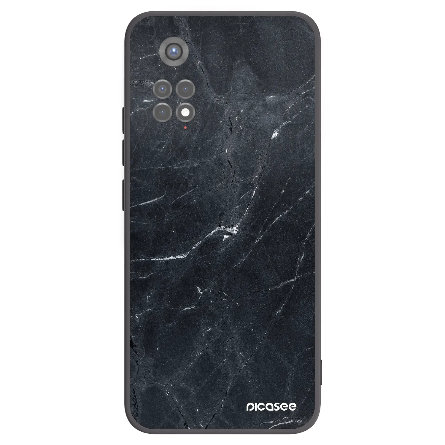 Picasee Xiaomi Redmi Note 11S 5G Hülle - Schwarzes Silikon - Black marble