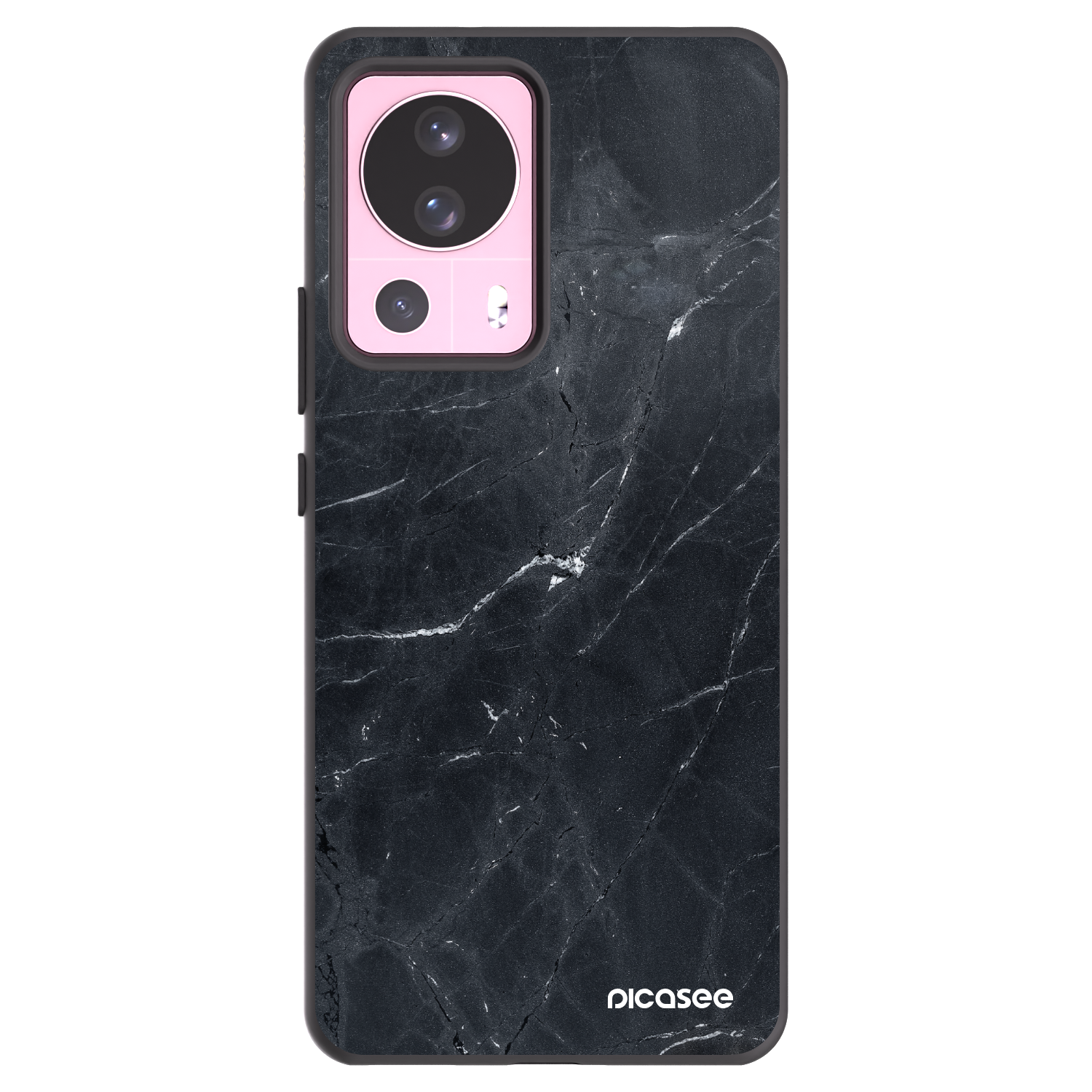 Picasee Xiaomi 13 Lite Hülle - Schwarzes Silikon - Black marble