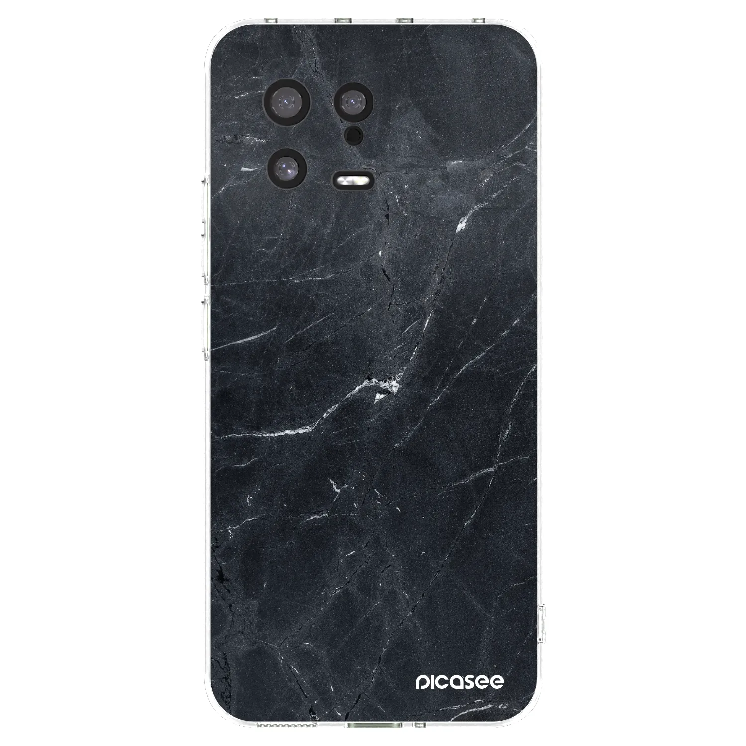 Picasee Xiaomi 13 Hülle - Transparentes Silikon - Black marble