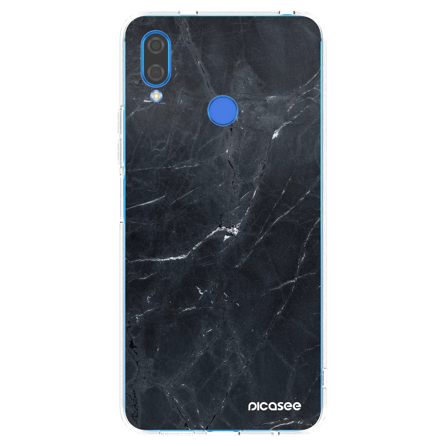 Picasee Huawei Nova 3i Hülle - Transparentes Silikon - Black marble