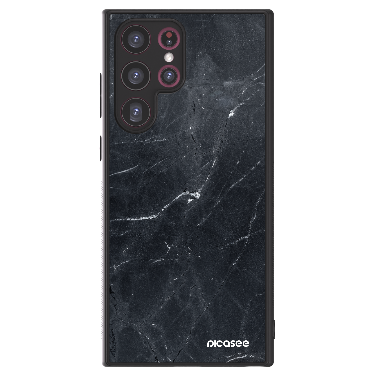 Picasee ULTIMATE CASE PowerShare für Samsung Galaxy S22 Ultra 5G - Black marble