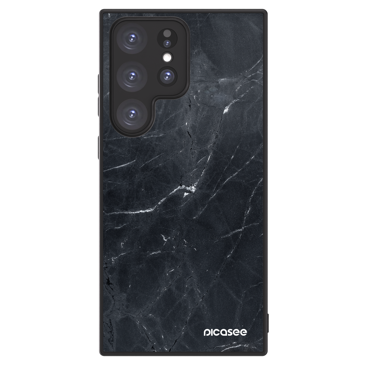 Picasee ULTIMATE CASE PowerShare für Samsung Galaxy S23 Ultra 5G - Black marble