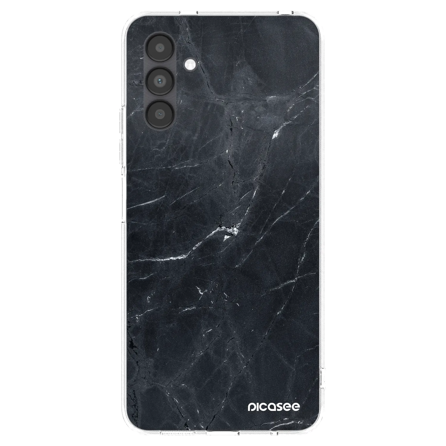 Picasee Samsung Galaxy A04s A047F Hülle - Transparentes Silikon - Black marble