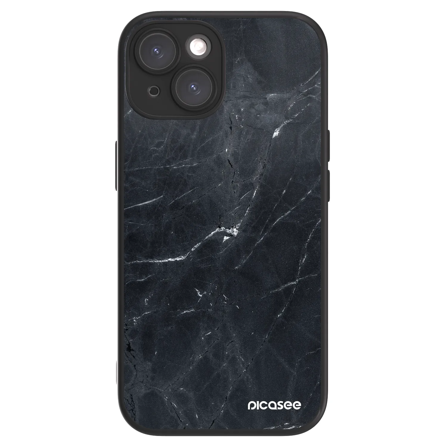 Picasee ULTIMATE CASE MagSafe für Apple iPhone 15 - Black marble