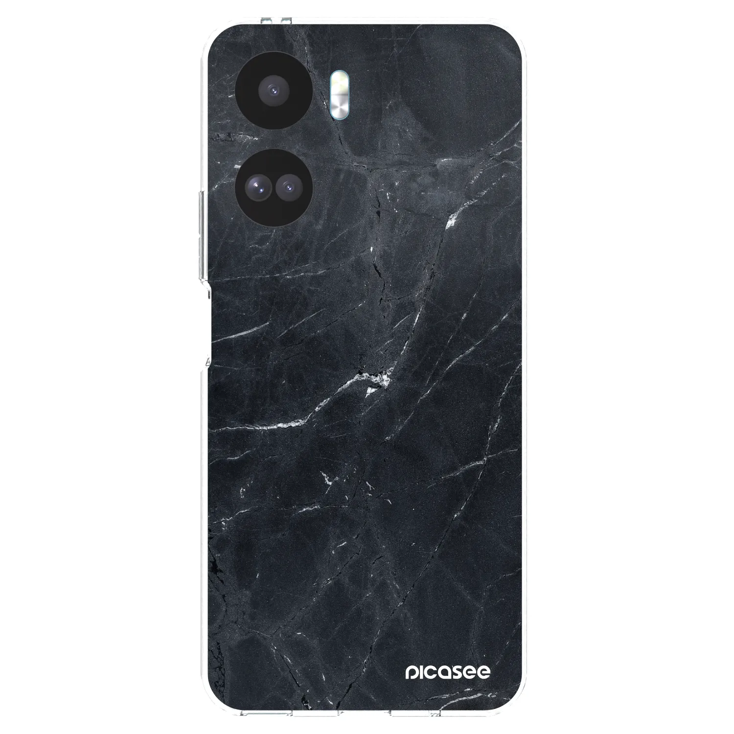 Picasee Honor 90 Lite 5G Hülle - Transparentes Silikon - Black marble