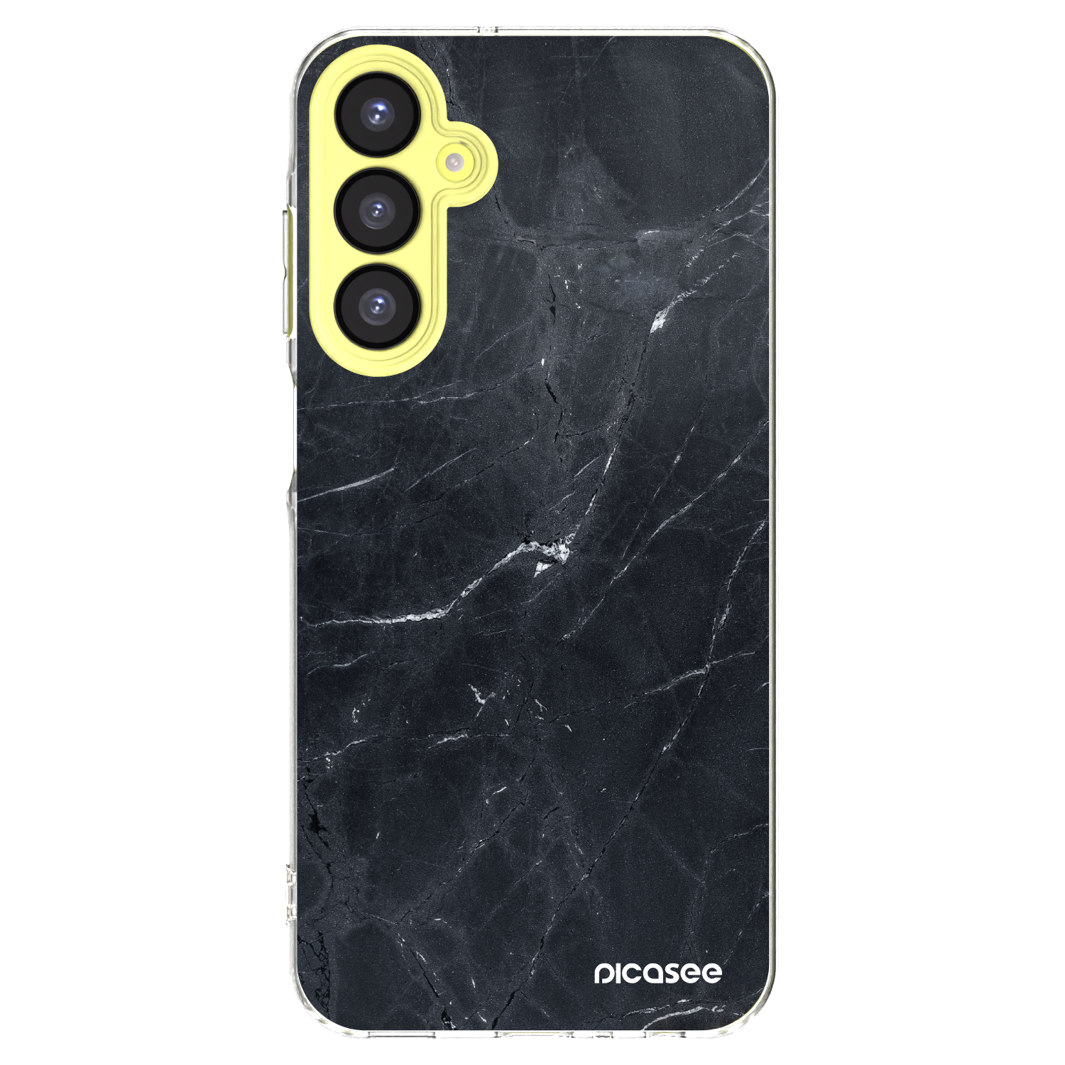 Picasee Samsung Galaxy A25 A256B 5G Hülle - Transparentes Silikon - Black marble