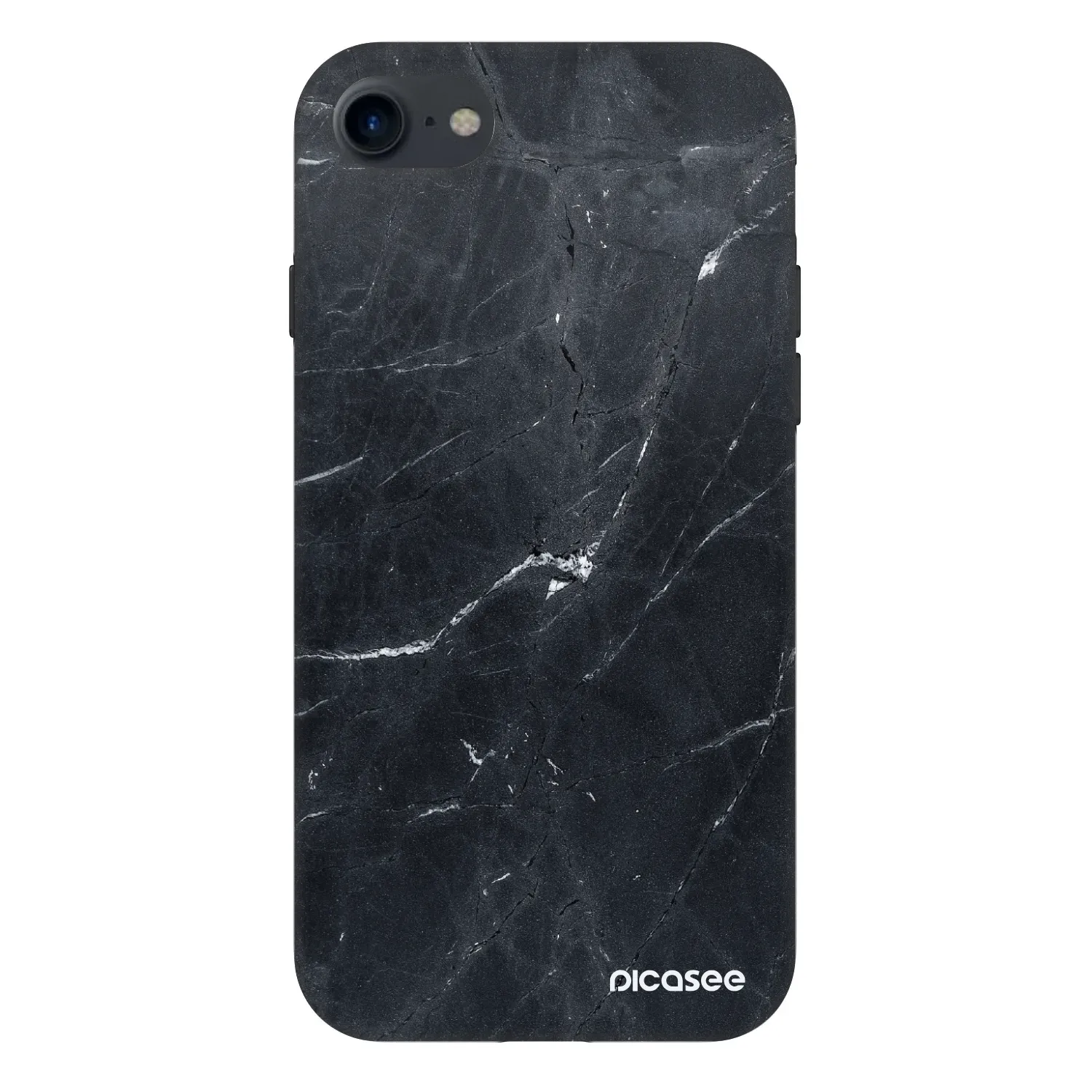 Picasee Fashion Case für Apple iPhone 7 - Black marble