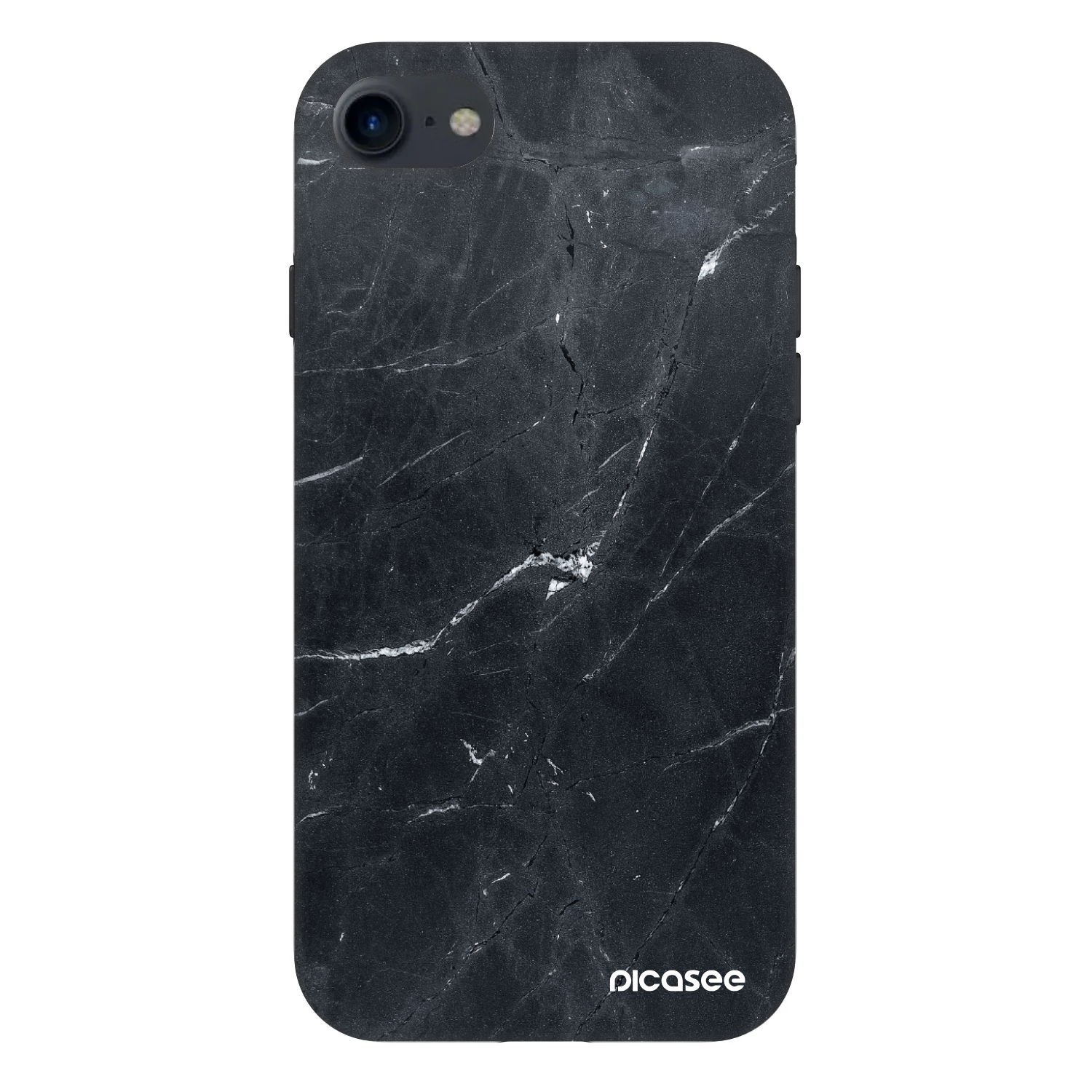Picasee Fashion Case für Apple iPhone SE 2022 - Black marble