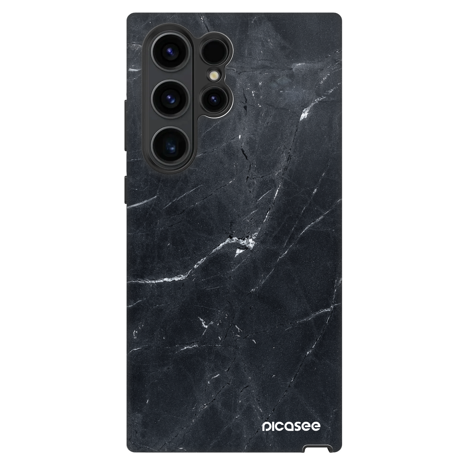 Picasee Fashion Case für Samsung Galaxy S23 Ultra 5G - Black marble