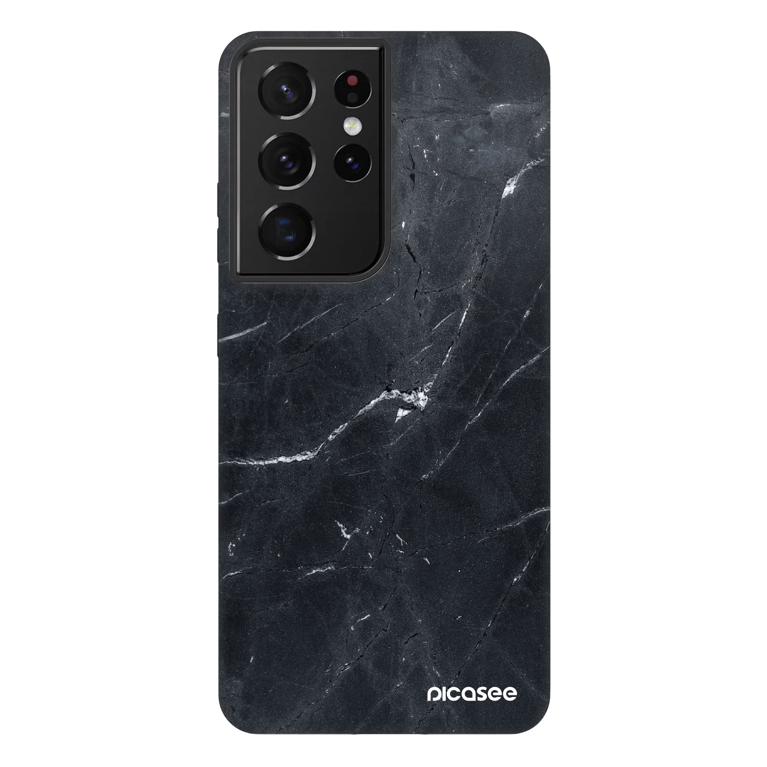 Picasee Fashion Case für Samsung Galaxy S21 Ultra 5G G998B - Black marble
