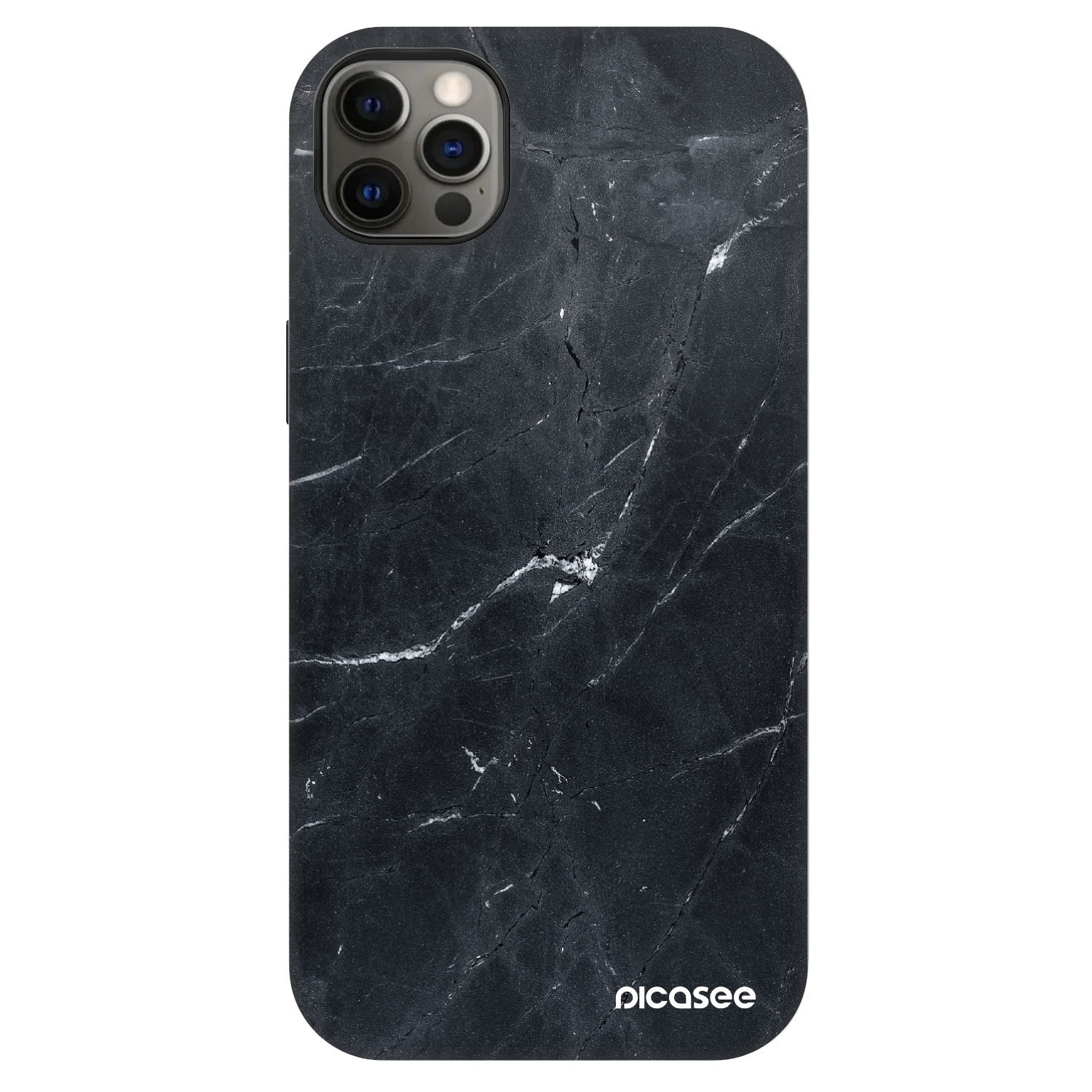 Picasee Fashion Case MagSafe für Apple iPhone 12 Pro Max - Black marble