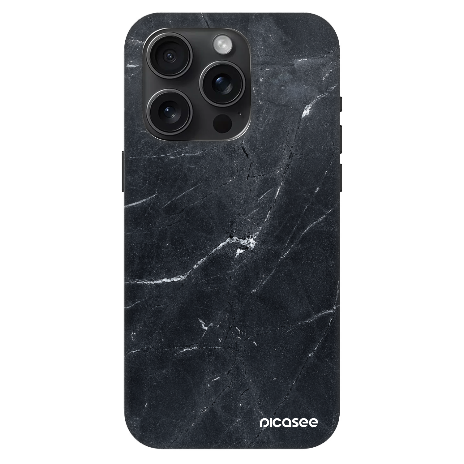 Picasee Fashion Case MagSafe für Apple iPhone 15 Pro - Black marble