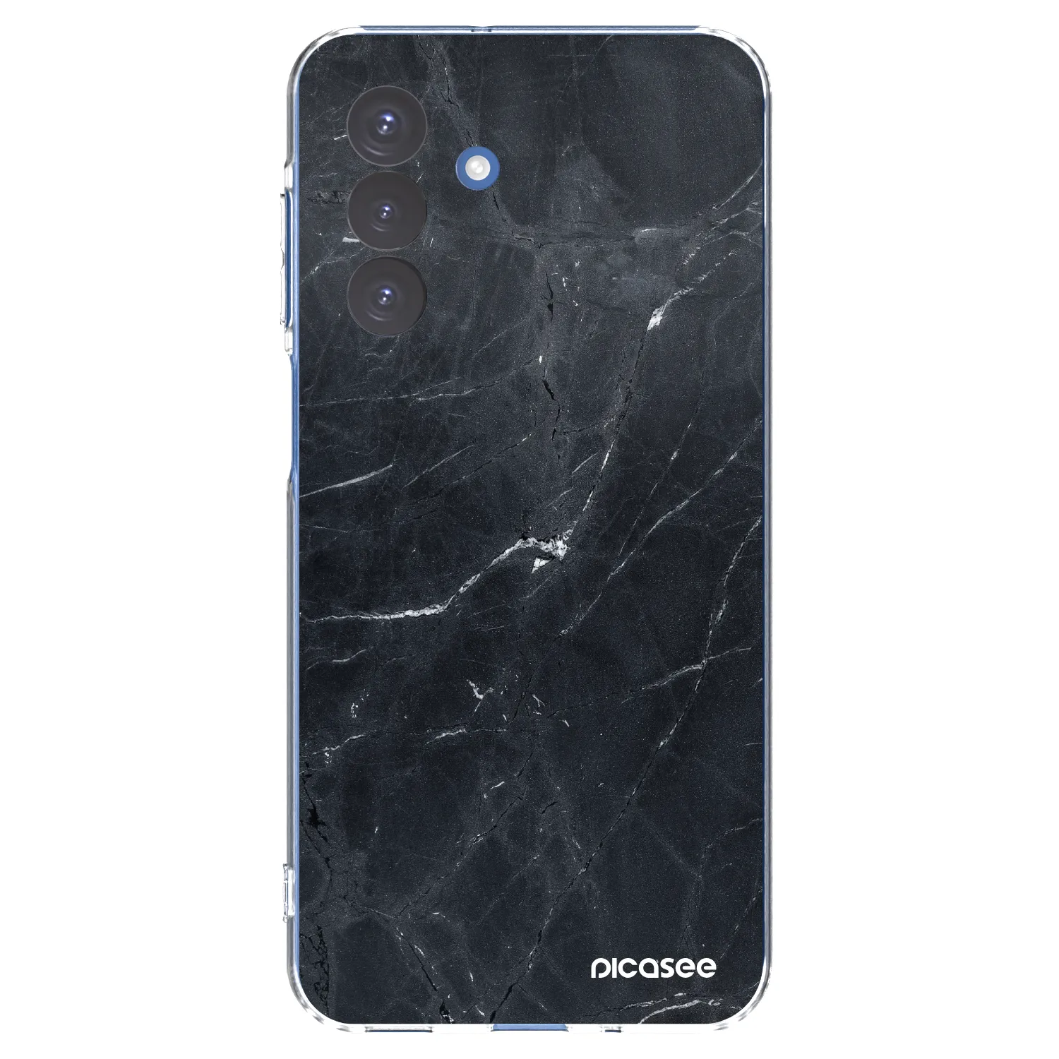 Picasee Samsung Galaxy A17 5G Hülle - Transparentes Silikon - Black marble