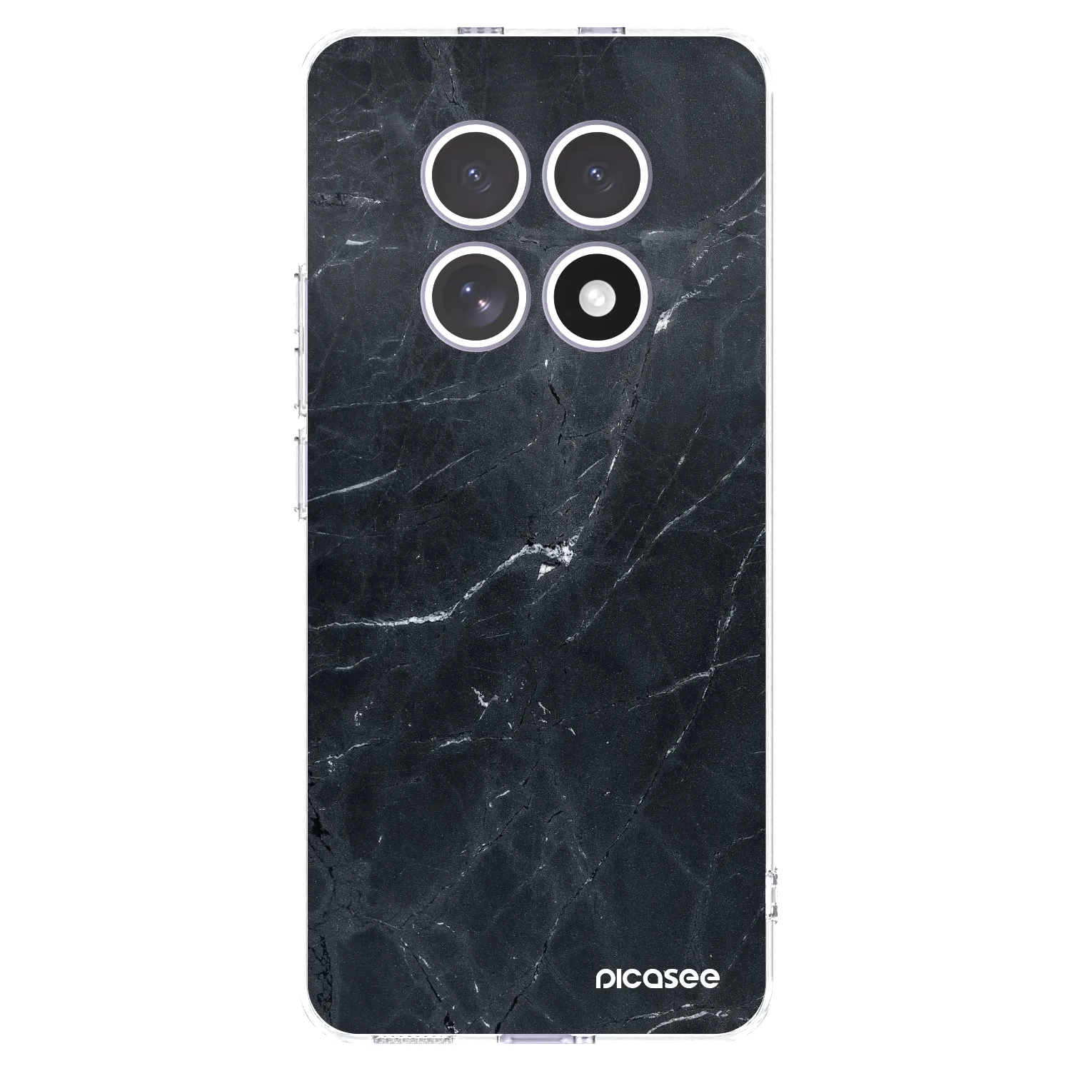 Picasee Xiaomi Redmi Note 15 Hülle - Transparentes Silikon - Black marble