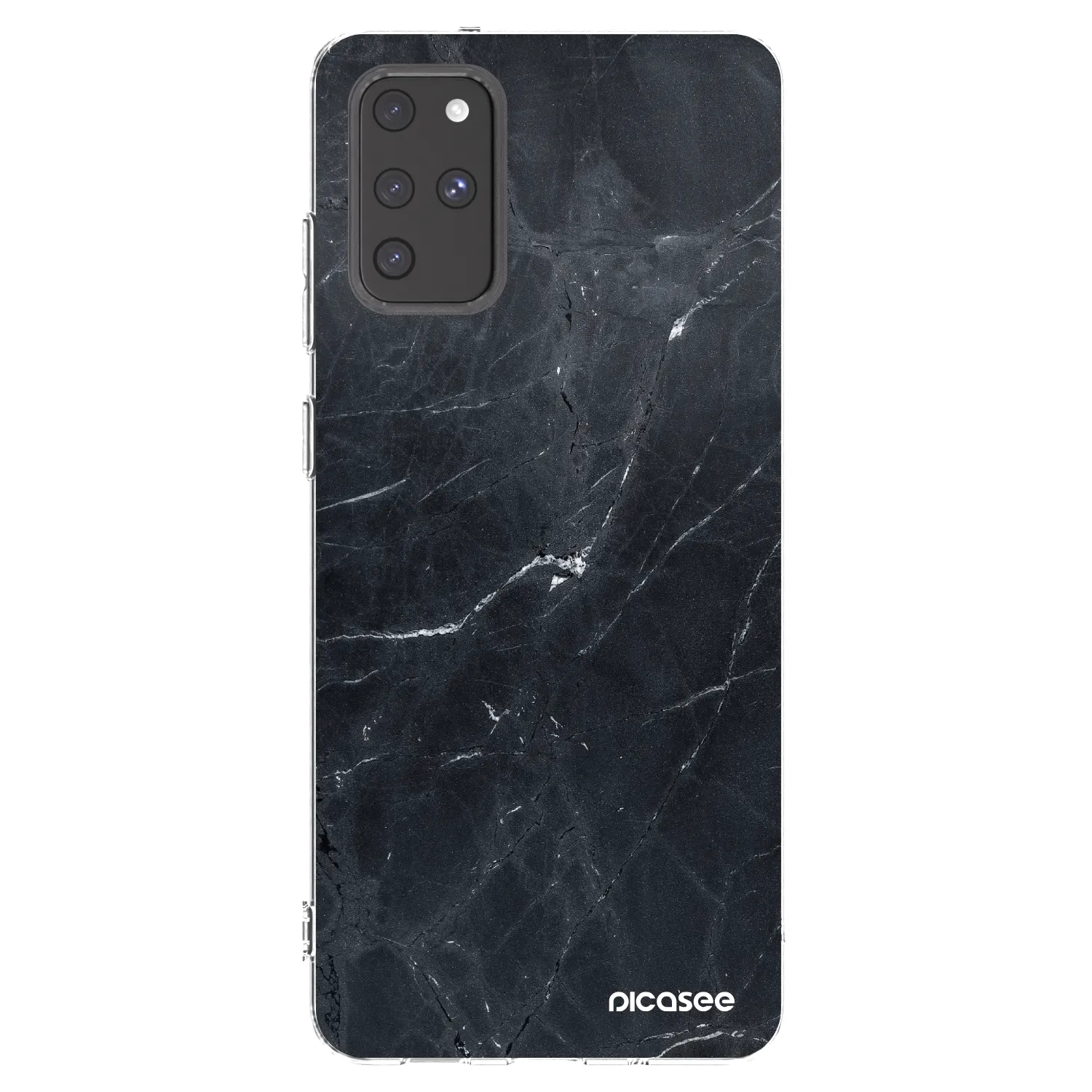 Picasee Samsung Galaxy S20+ G985F Hülle - Transparentes Silikon - Black marble