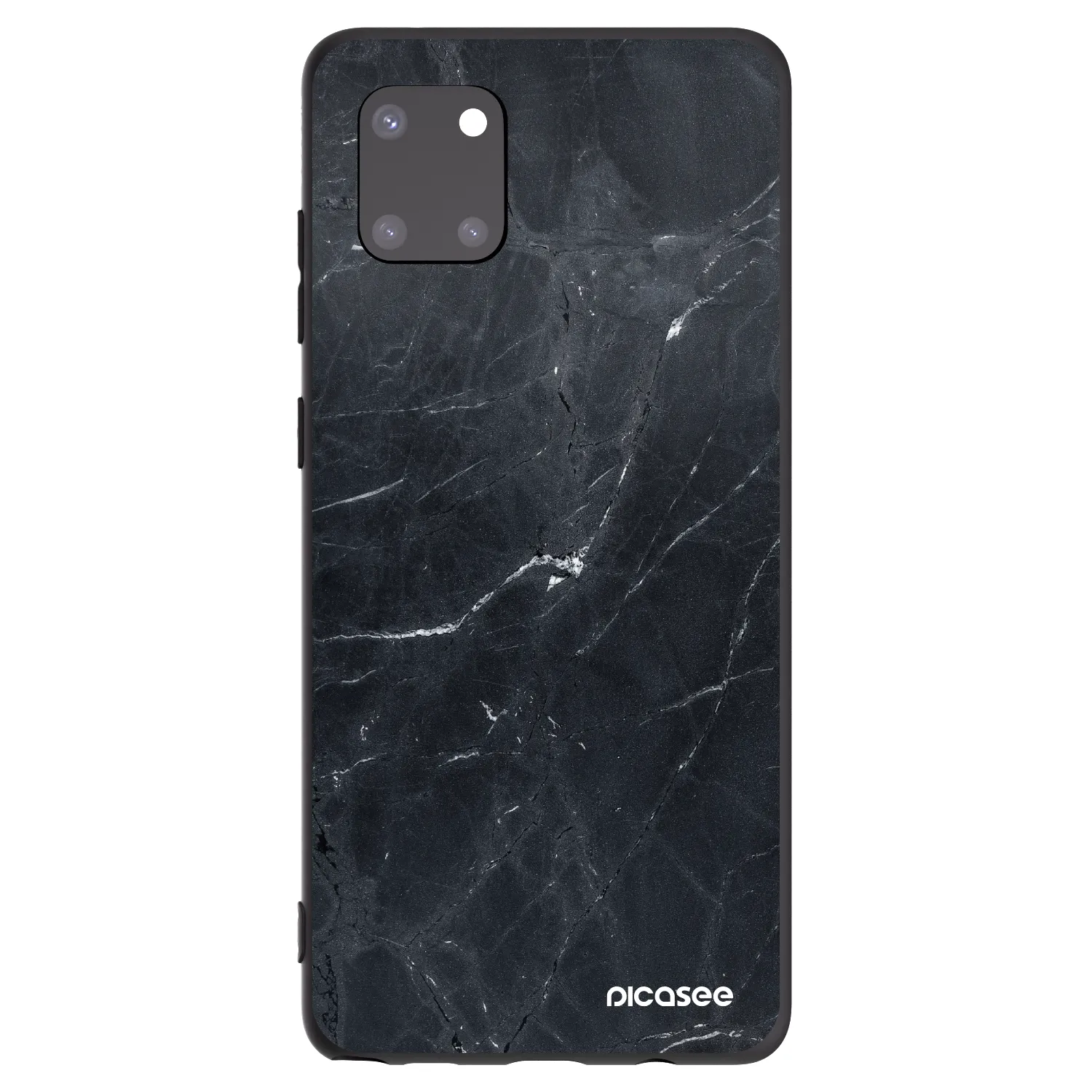 Picasee Samsung Galaxy Note 10 Lite N770F Hülle - Schwarzes Silikon - Black marble