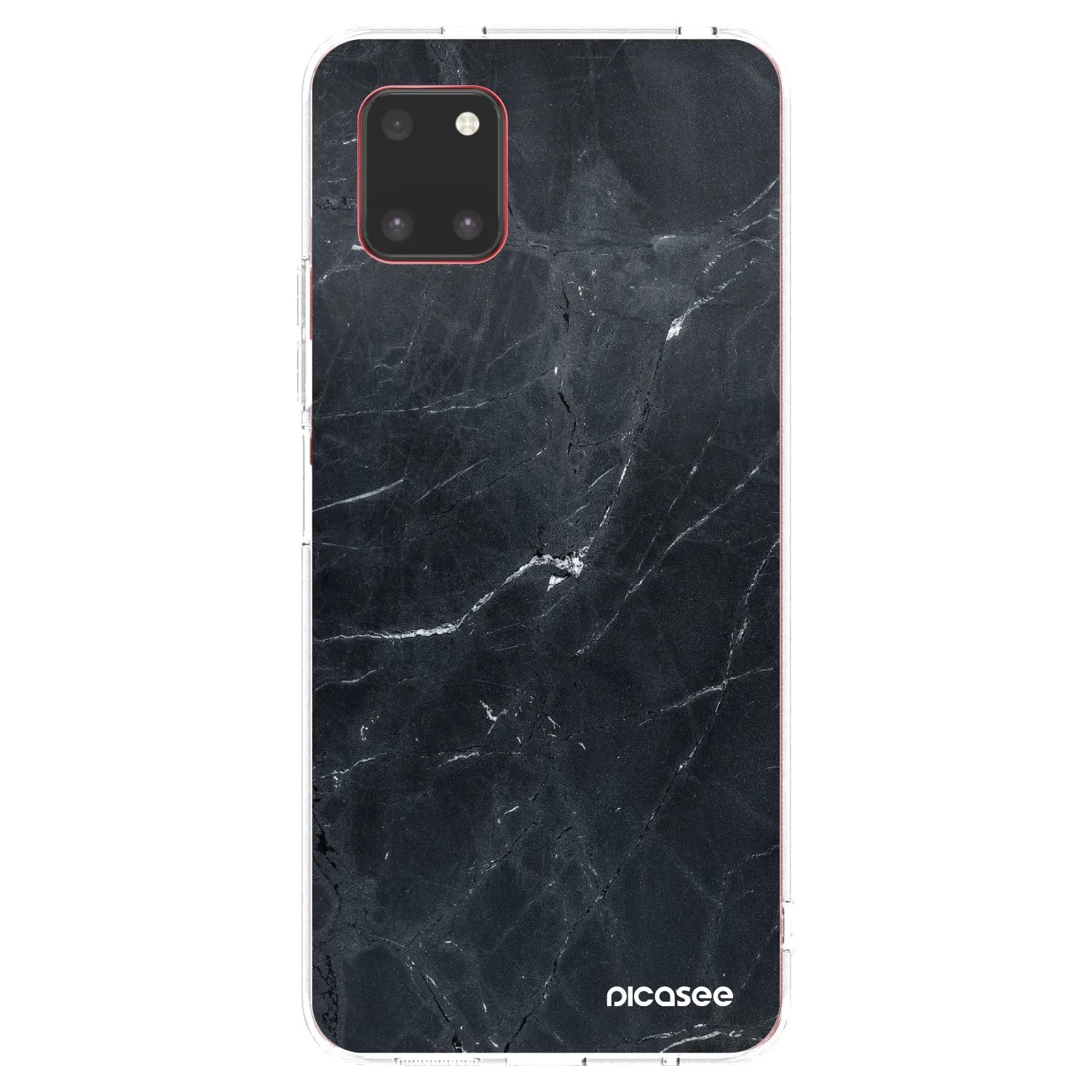 Picasee Samsung Galaxy Note 10 Lite N770F Hülle - Transparentes Silikon - Black marble