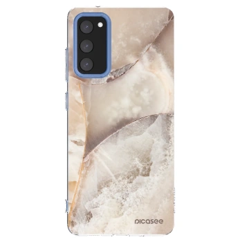 Picasee Samsung Galaxy S20 FE Hülle - Transparentes Silikon - Cream marble