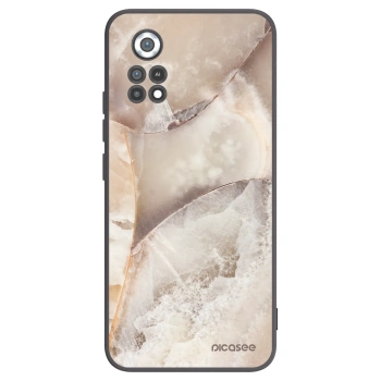 Picasee Xiaomi Poco X4 Pro 5G Hülle - Schwarzes Silikon - Cream marble