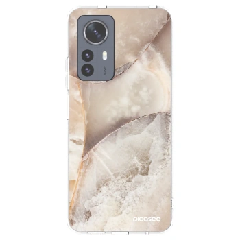 Picasee Xiaomi 12 Pro Hülle - Transparentes Silikon - Cream marble