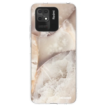 Picasee Xiaomi Redmi 10C Hülle - Transparentes Silikon - Cream marble