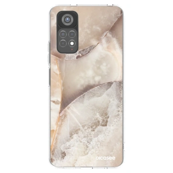 Picasee Xiaomi Redmi Note 11S 5G Hülle - Transparentes Silikon - Cream marble