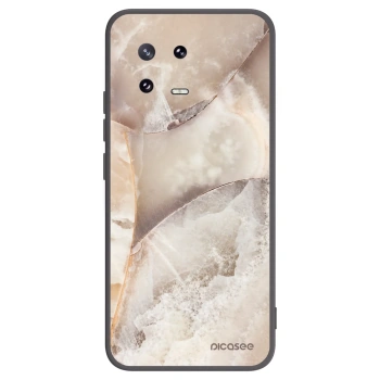 Picasee Xiaomi 13 Pro Hülle - Schwarzes Silikon - Cream marble