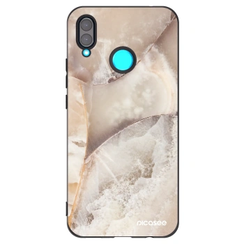 Picasee Huawei Nova 3 Hülle - Schwarzes Silikon - Cream marble