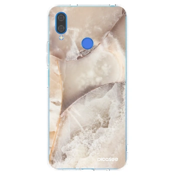 Picasee Huawei Nova 3 Hülle - Transparentes Silikon - Cream marble