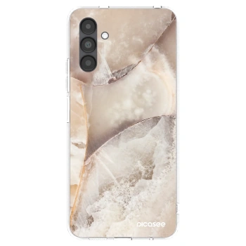 Picasee Samsung Galaxy A04s A047F Hülle - Transparentes Silikon - Cream marble