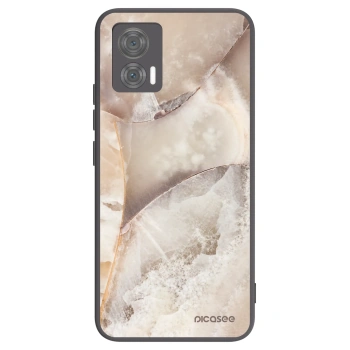 Hülle für Motorola Edge 30 Neo - Cream marble