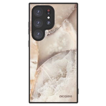 Hülle für Samsung Galaxy S24 Ultra S928B 5G - Cream marble