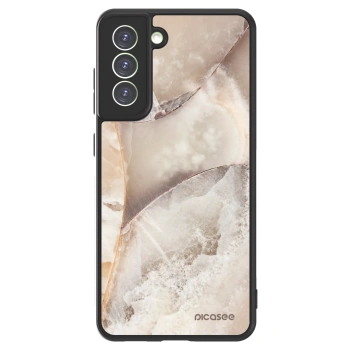 Picasee ULTIMATE CASE PowerShare für Samsung Galaxy S21 FE 5G - Cream marble