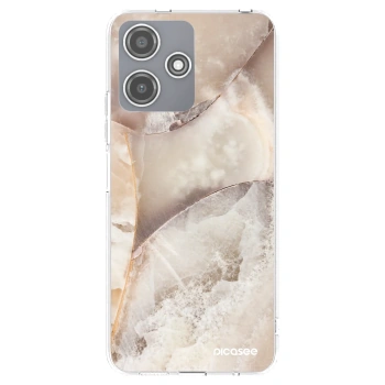 Picasee Xiaomi Redmi 12 5G Hülle - Transparentes Silikon - Cream marble