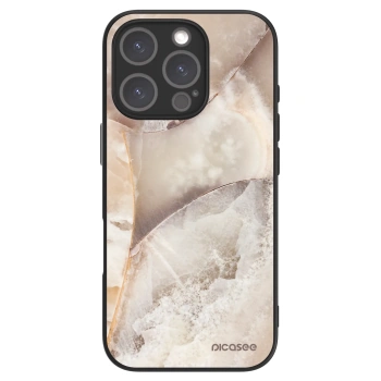 Hülle für Apple iPhone 16 Pro - Cream marble