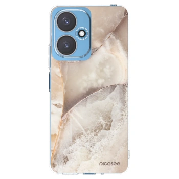Picasee Xiaomi Redmi 13C 5G Hülle - Transparentes Silikon - Cream marble