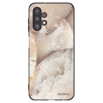 Picasee Samsung Galaxy A13 5G Hülle - Schwarzes Silikon - Cream marble