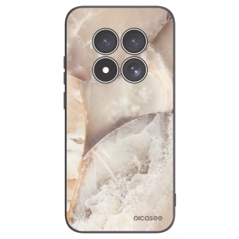 Picasee Xiaomi Redmi Note 15 Pro 4G Hülle - Schwarzes Silikon - Cream marble