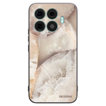Picasee Xiaomi 17T Pro Hülle - Schwarzes Silikon - Cream marble