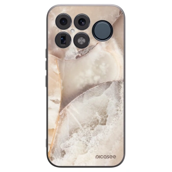 Picasee Xiaomi Poco F8 Ultra Hülle - Schwarzes Silikon - Cream marble