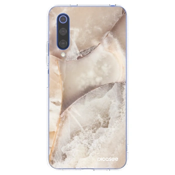 Picasee Xiaomi Mi 9 SE Hülle - Transparentes Silikon - Cream marble