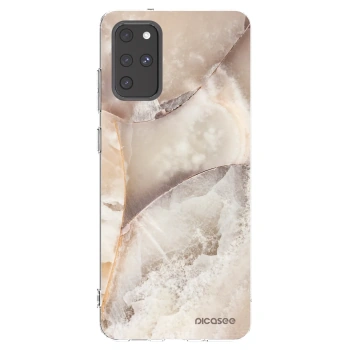 Picasee Samsung Galaxy S20+ G985F Hülle - Transparentes Silikon - Cream marble