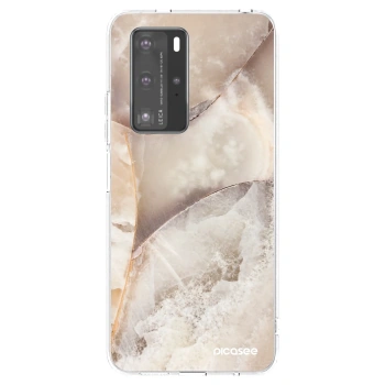 Hülle für Huawei P40 Pro - Cream marble