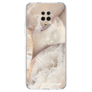 Picasee Xiaomi Redmi Note 9S Hülle - Transparentes Silikon - Cream marble