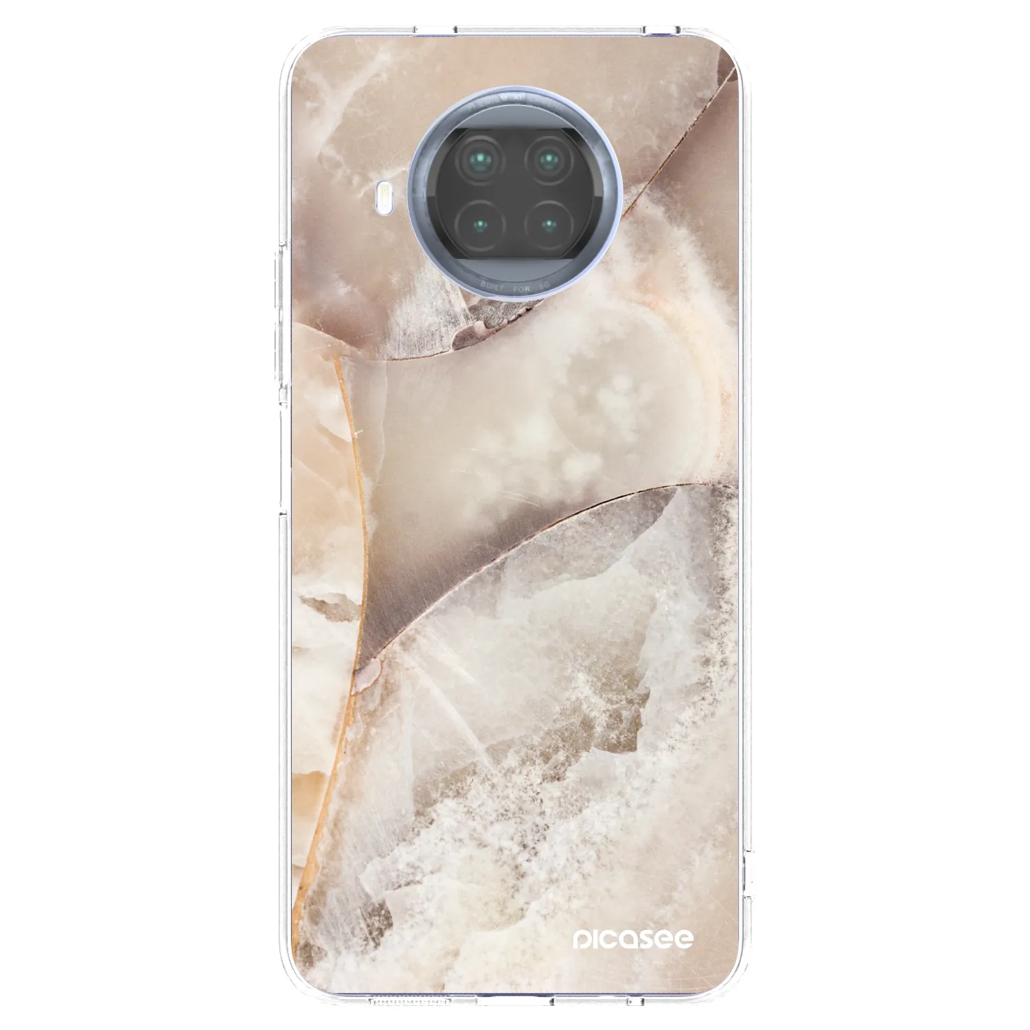 Picasee Xiaomi Mi 10T Lite Hülle - Transparentes Silikon - Cream marble