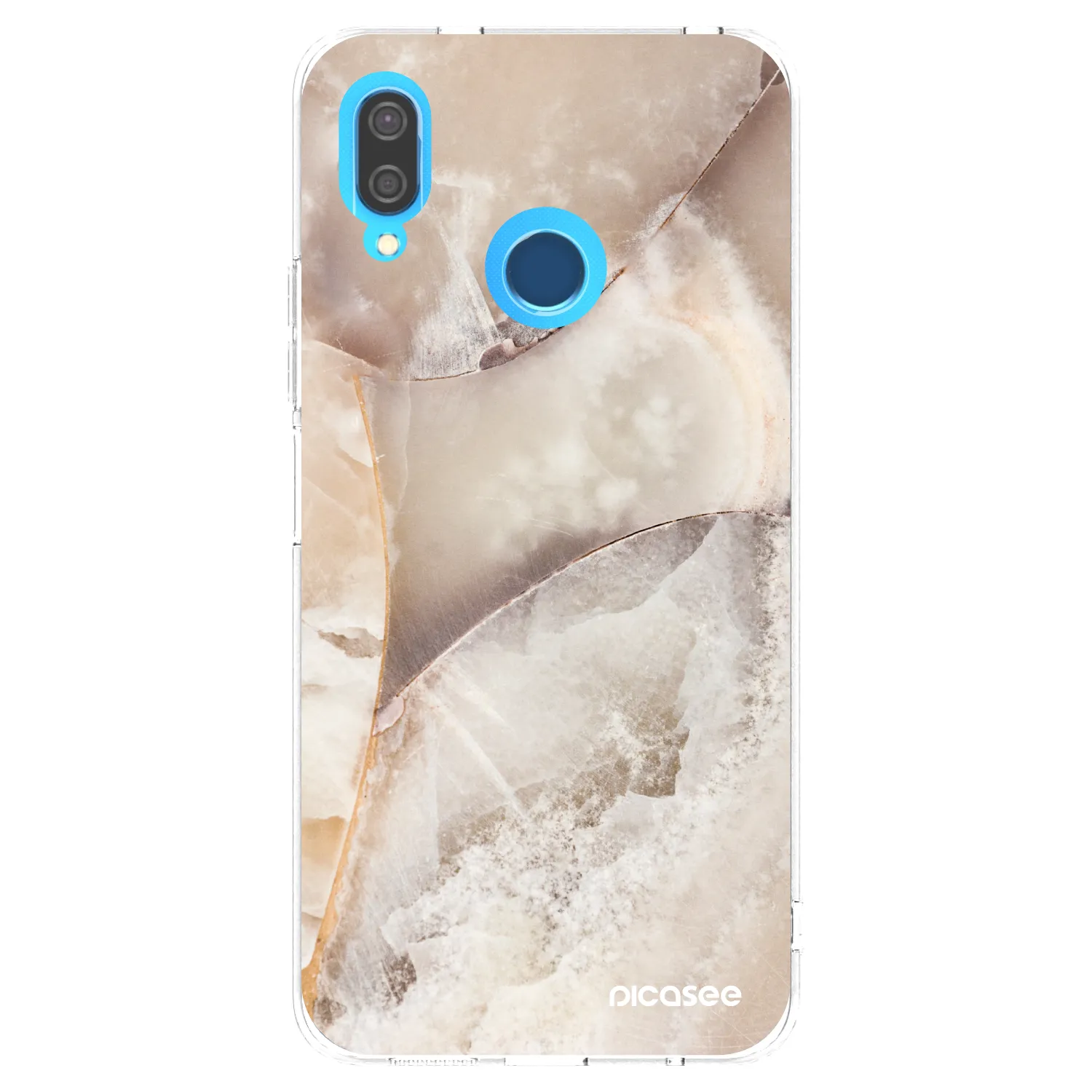 Picasee Huawei P20 Lite Hülle - Transparentes Silikon - Cream marble
