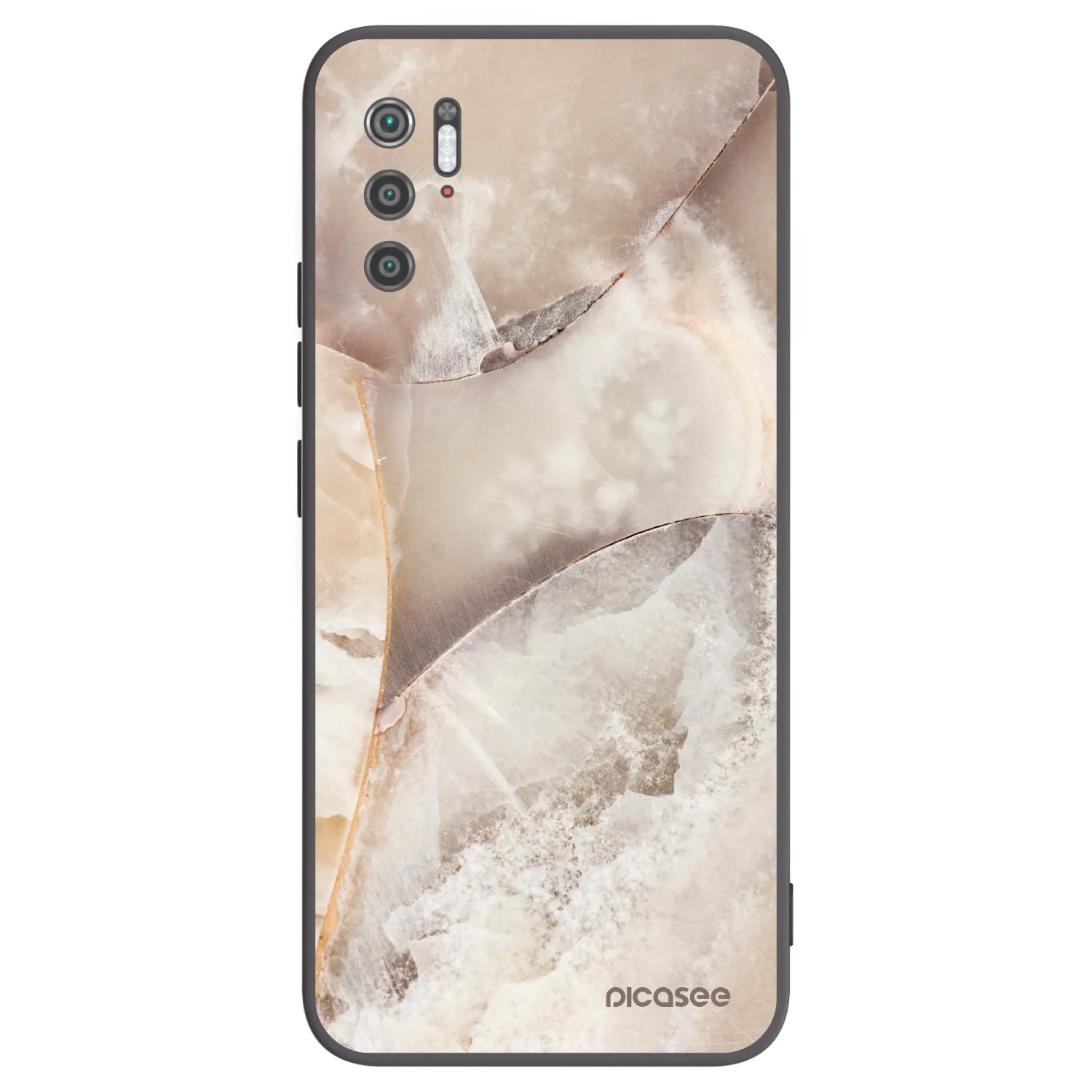 Picasee Xiaomi Poco M3 Pro 5G Hülle - Schwarzes Silikon - Cream marble