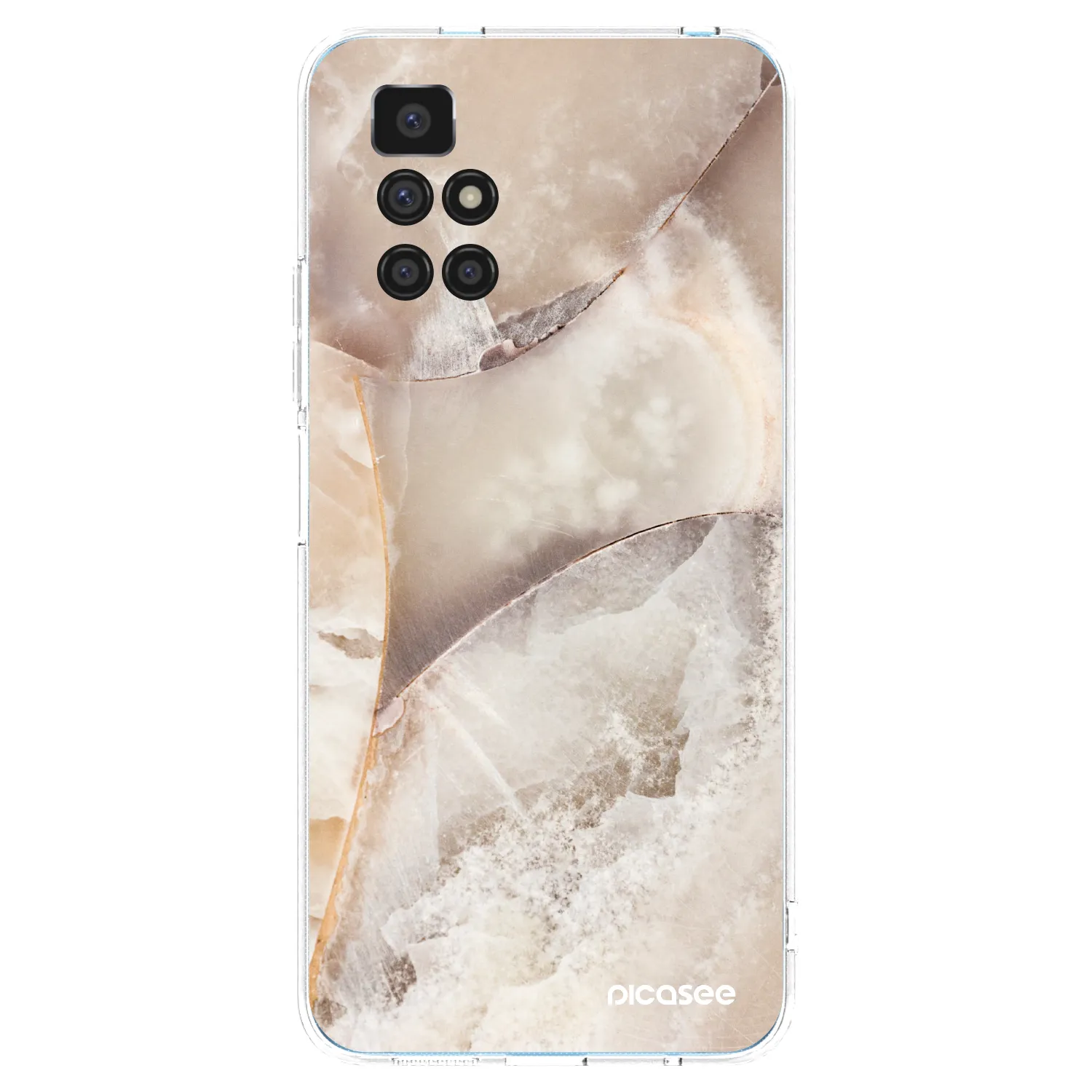 Picasee Xiaomi Redmi 10 (2022) Hülle - Transparentes Silikon - Cream marble