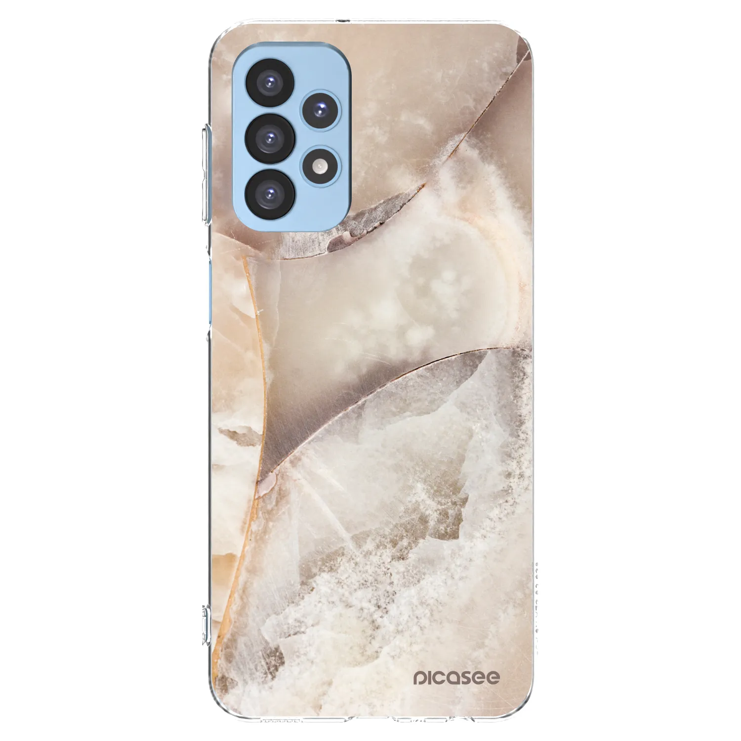 Picasee Samsung Galaxy A23 A235F 4G Hülle - Transparentes Silikon - Cream marble